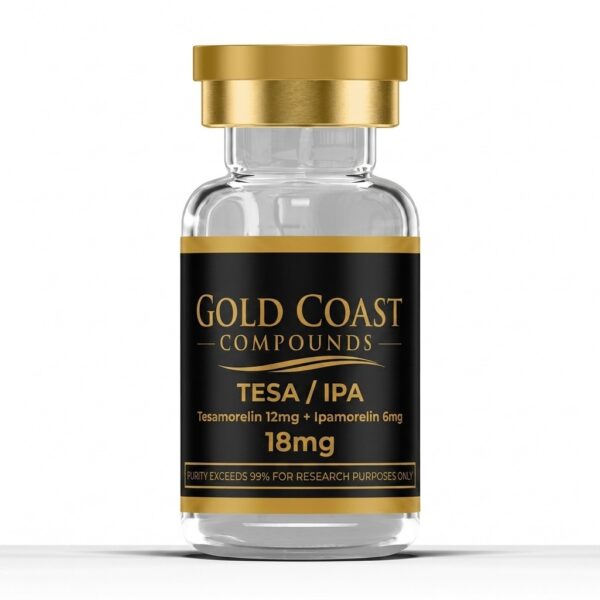 Tesamorelin / Ipamorelin 18mg – Gold Coast Compounds research peptide vial